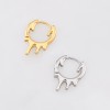 GOTHIC MOLTEN DROP LIQUID 316L SURGICAL STEEL EARRING